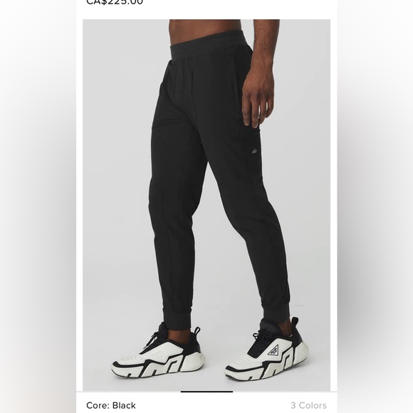 Alo co-op pant, black, large. New with tags - Picture 1 of 5
